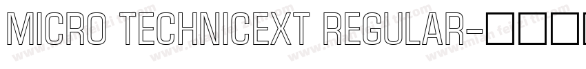 Micro TechnicExt Regular字体转换